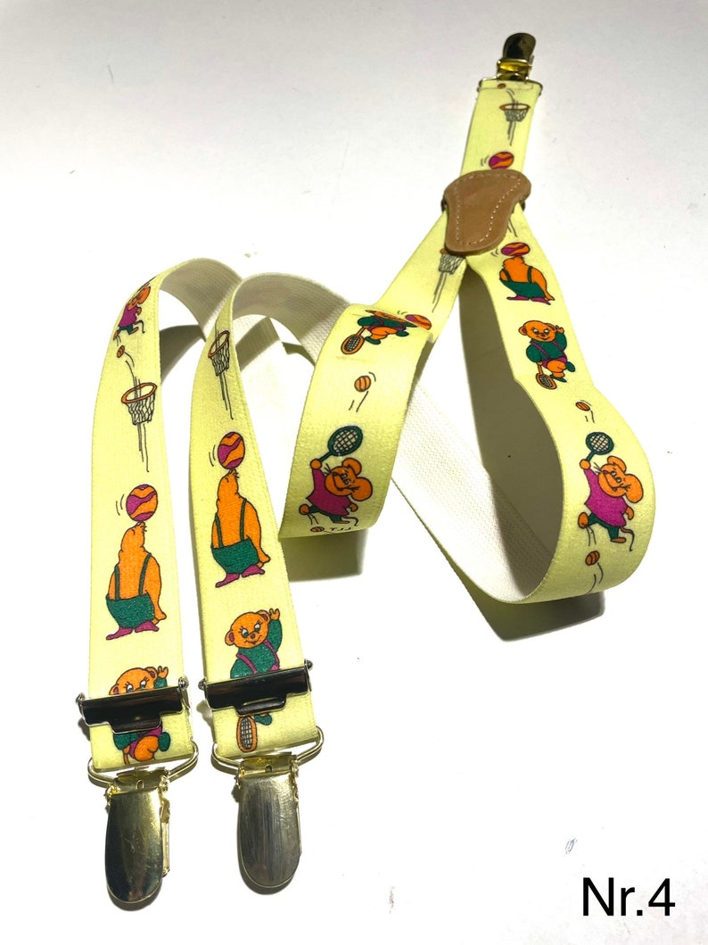 Children's suspenders 3 clip Y shape Bambini straps image 5