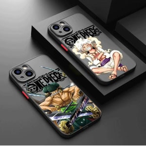 BienesMart B Mart One Piece Series Luffy Printed Design Anime Iphone Back  Case | Strong Tempered Glass Back Cover For Phone | Camera & Edge  Protection
