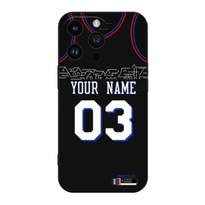 Philadelphia 76ers Theme Phone Case for iPhone 15, 14, 13, 12, 11, Xr