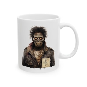Zombie Mug: Vivid Undead Design, Ceramic Coffee Mug