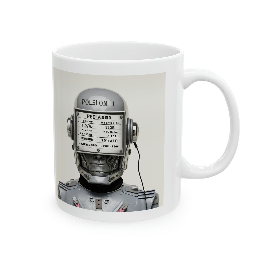 Android Mug: Sci-fi Cyborg Portrait Coffee Cup - Etsy