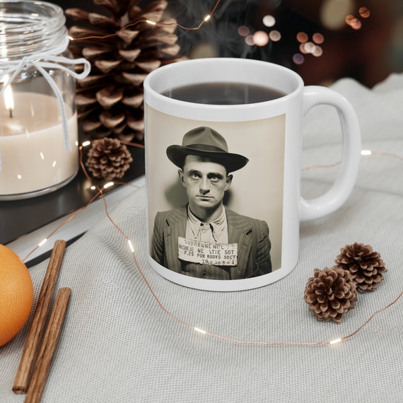 1930s Mugshot Coffee Mug: Vintage hillbilly Design