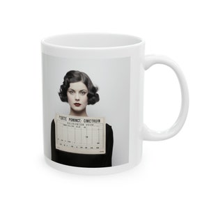 1920s Flapper Mug: Vintage Portrait Coffee Cup