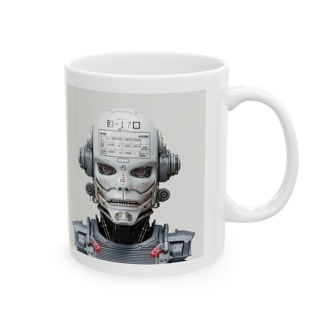 Android Mug: Sci-fi Cyborg Portrait - Year 2250 - Etsy