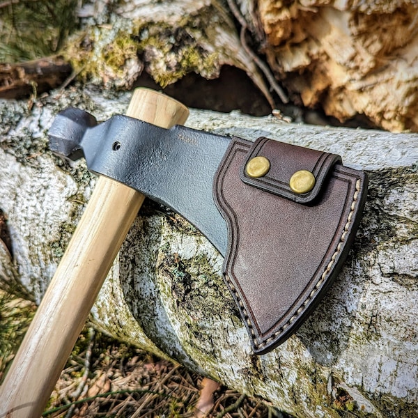 Rifleman's Hawk Leather Sheath, Cold Steel, Leather Case, Handmade, Axe Cover, Tomahawk sheath,  (ONLY SHEATH)