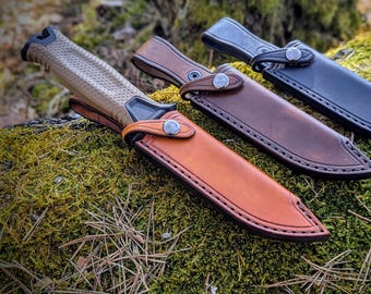 Handmade Leather Sheath for Gerber Strongarm Knife