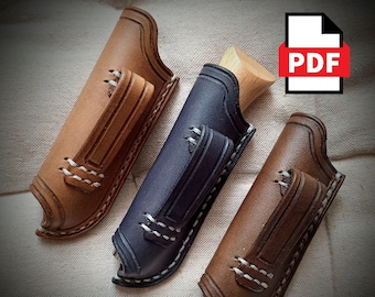 Pdf, Svg Pattern - Leather sheath for Opinel N10 ! ONLY PATTERN!
