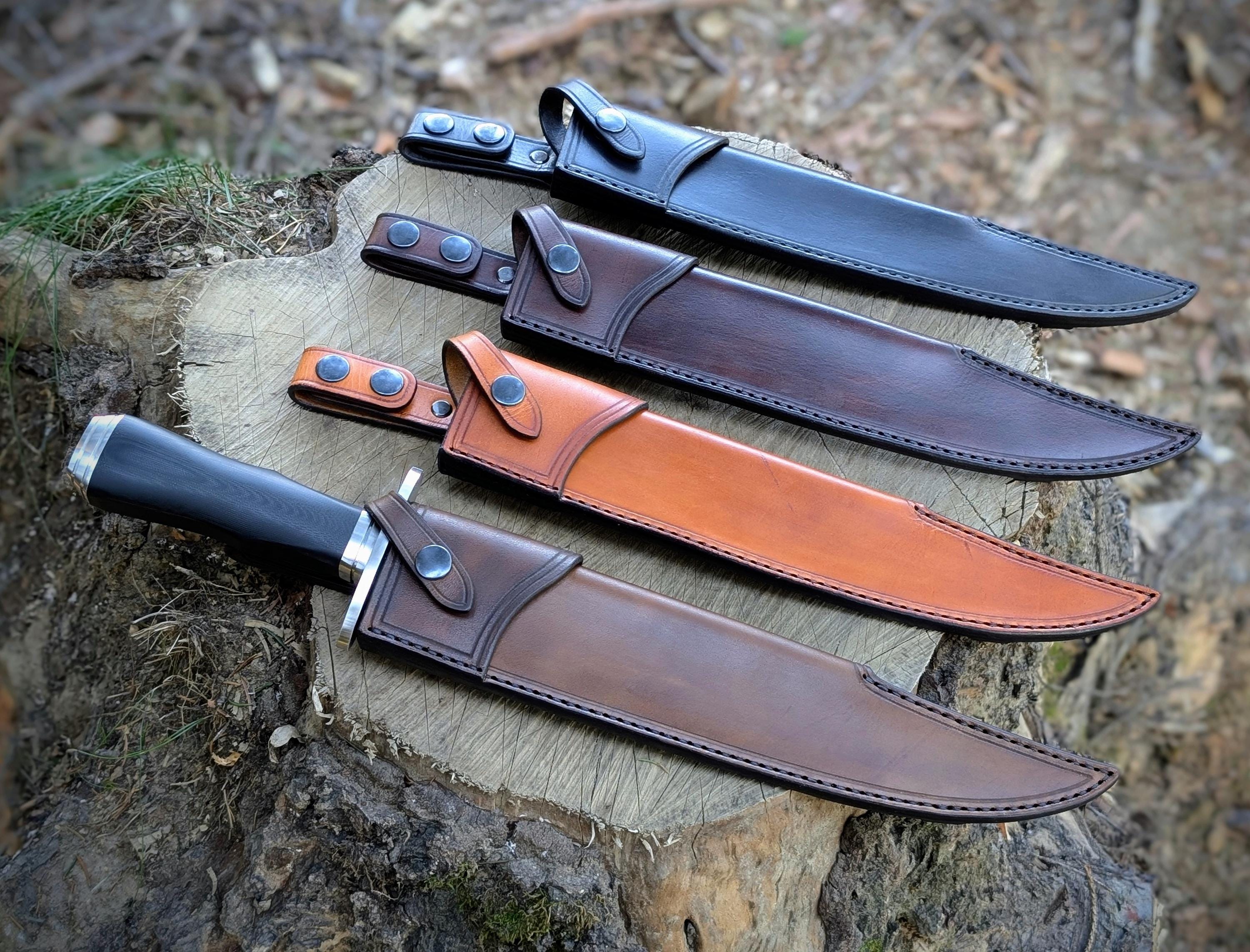 Handmade Leather Sheath for Cold Steel Natchez Bowie - Etsy