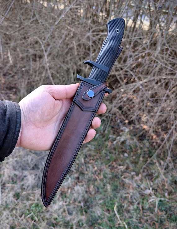Handmade Leather Sheath for OSS or Black Bear Cold Steel (only