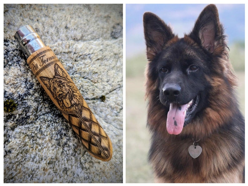 Personalized Pocket Knife, Opinel, Best Camping Cutter, Military Survival Equipment, Pet Laser Engraved Knife, Unique Military Gifts Your Pet Picture