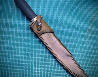 Handmade Leather Sheath for Cold Steel Laredo Bowie