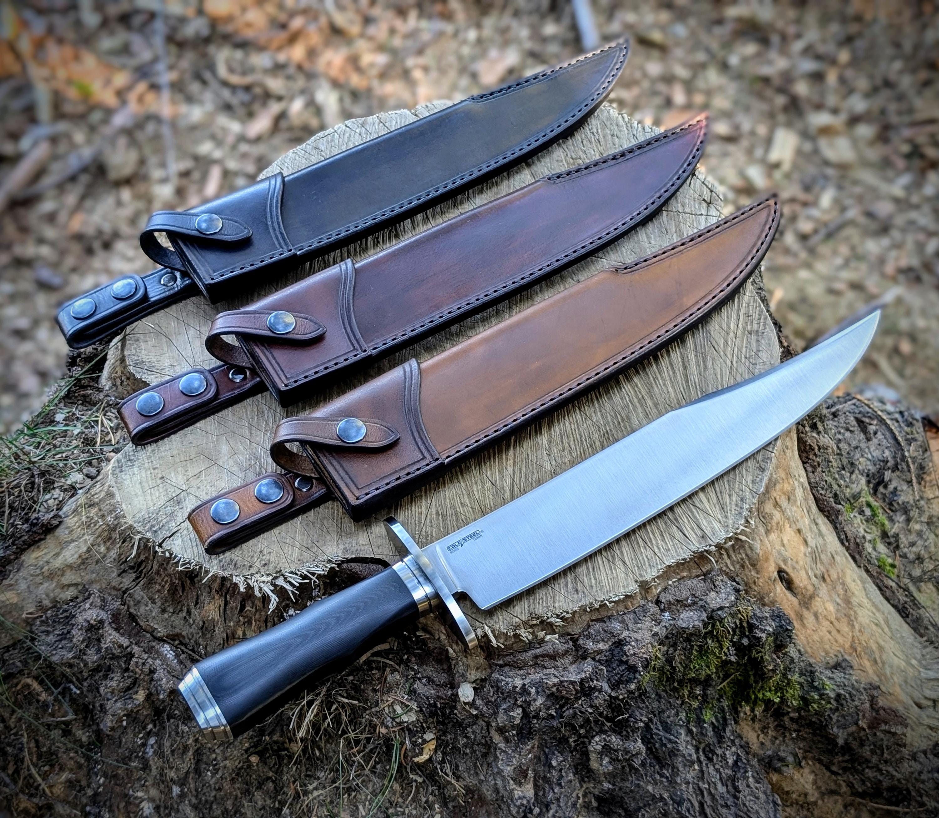 Handmade Leather Sheath for Cold Steel Natchez Bowie - Etsy