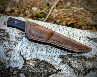 Handmade Leather Sheath for Fällkniven F1 Knife