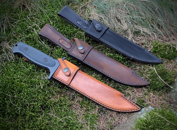 Handmade Leather Sheath for Drop Forged Survivalist Cold Steel