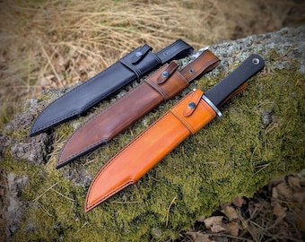 Handmade Leather Sheath for Cold Steel Trail Master Bowie