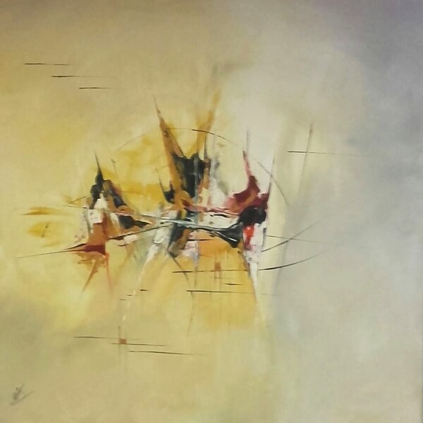 L'ABSTRACT ART--- tableau abstrait -Original-mis en vente par l'artiste