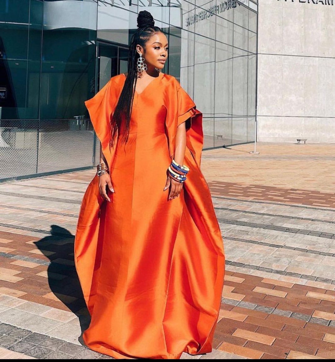 Silk Maxi Dress for Women, Long Bubu Dress, African Boubou Dress, Rich ...