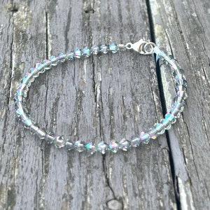 Bracelet avec pierre de naissance en cristal autrichien Paradise Shine (Alexandrite)
