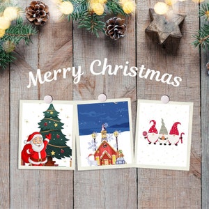 10 Christmas Printable, Christmas Galery Wall Art, Christmas Digital Download, Holiday Decor, Christmas Card, Happy New Year,