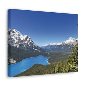 Peyto Lake Canvas, Banff Painting, Peyto Lake Painting, Banff Canvas, Nature Painting, Nature Canvas, Lake Painting, Lake Canvas
