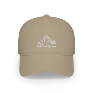 Timeless Nature Dad Hat, Leather Dad Hat, Timeless Nature Baseball Cap, Leather Baseball Cap, Stylish Dad Hat, Low Profile Cap