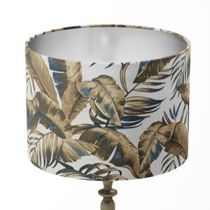 Leaf Lampshade, Jungle Lampshade, Botanical Lampshade, Brown Palm Leaf Hawaiian Exotic Table Floor Ceiling Bedroom Lampshade Home Decor Gift