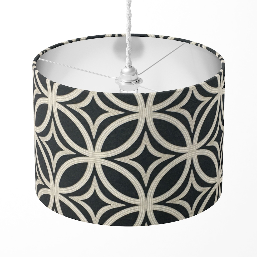 Art Deco Lampshade Geometric Lamp Shade Retro Light Shade Etsy