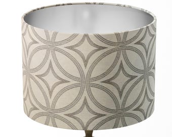 Beige Lamp Shade, Art Deco Lampshade, Geometric Lampshade, Natural Light Brown Retro Rustic Table Floor Ceiling Pendant Bedroom Lampshade