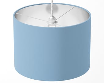Light Blue Lampshade, Pale Blue Lampshade, Baby Blue Lampshade, Pastel Table Ceiling Light Shade, Boys Children Nursery Bedroom Lampshade