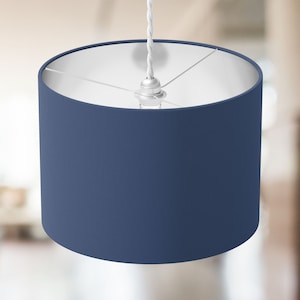 Blue Lampshade, Denim Lampshade, Indigo Lampshade, Dark Blue Contemporary Modern Table Floor Ceiling Pendant Bedroom Lampshade Home Decor