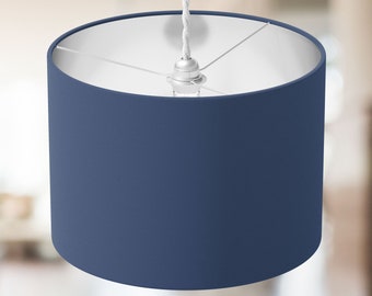 Blue Lampshade, Denim Lampshade, Indigo Lampshade, Dark Blue Contemporary Modern Table Floor Ceiling Pendant Bedroom Lampshade Home Decor