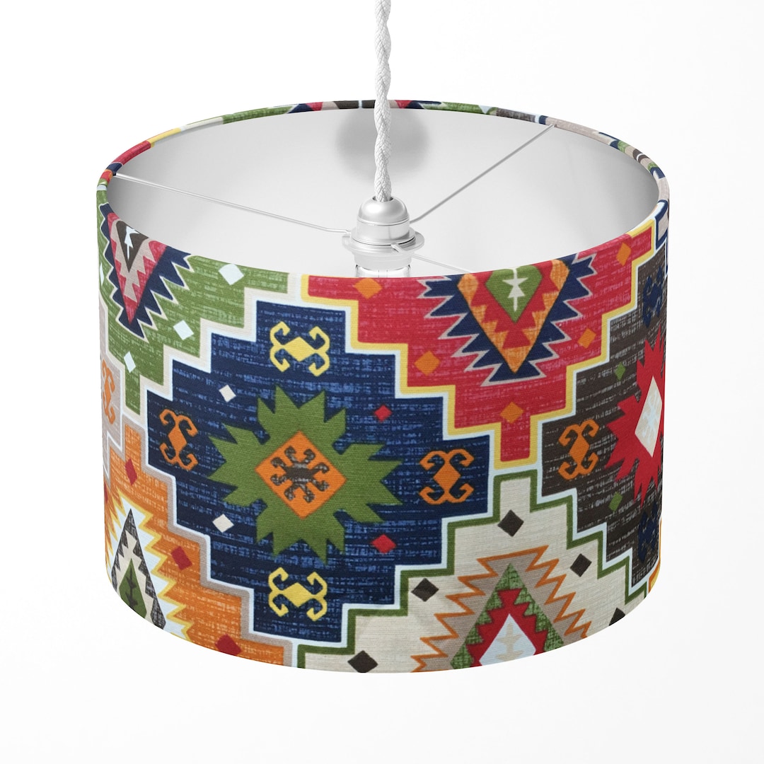 Aztec Lamp Shade Traditional Lampshade Turkish Lampshade Etsy