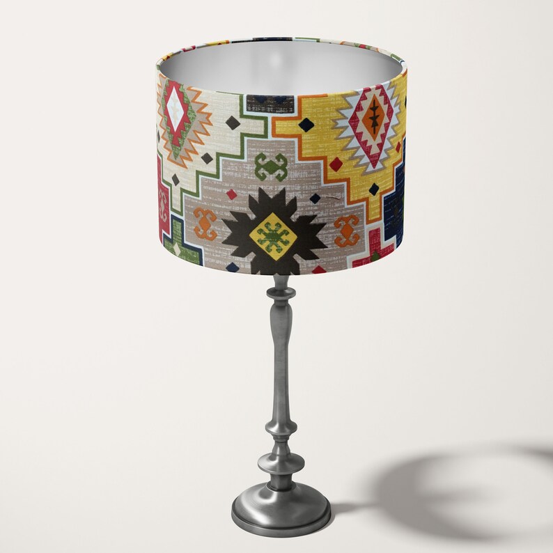 Aztec Lamp Shade, Traditional Lampshade, Turkish Lampshade, Tribal ...