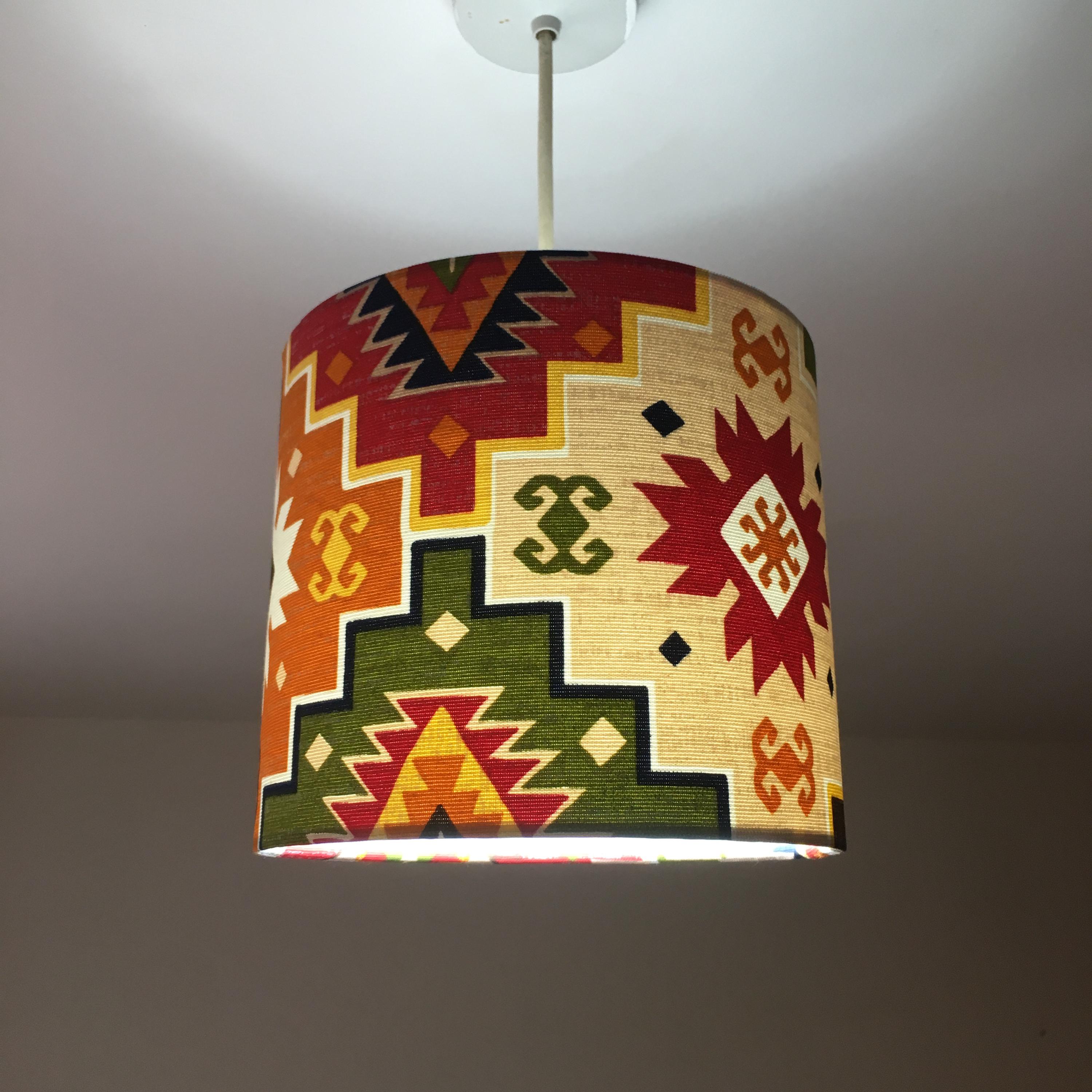 Aztec Lamp Shade, Traditional Lampshade, Turkish Lampshade, Tribal ...
