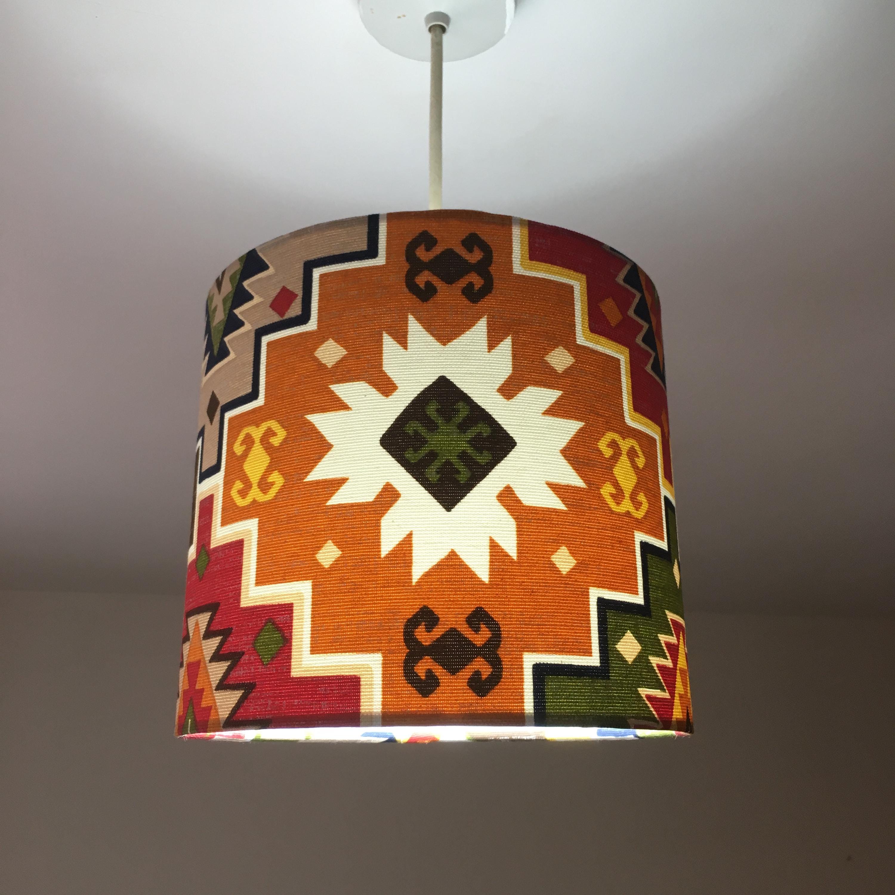 Aztec Lamp Shade, Traditional Lampshade, Turkish Lampshade, Tribal ...