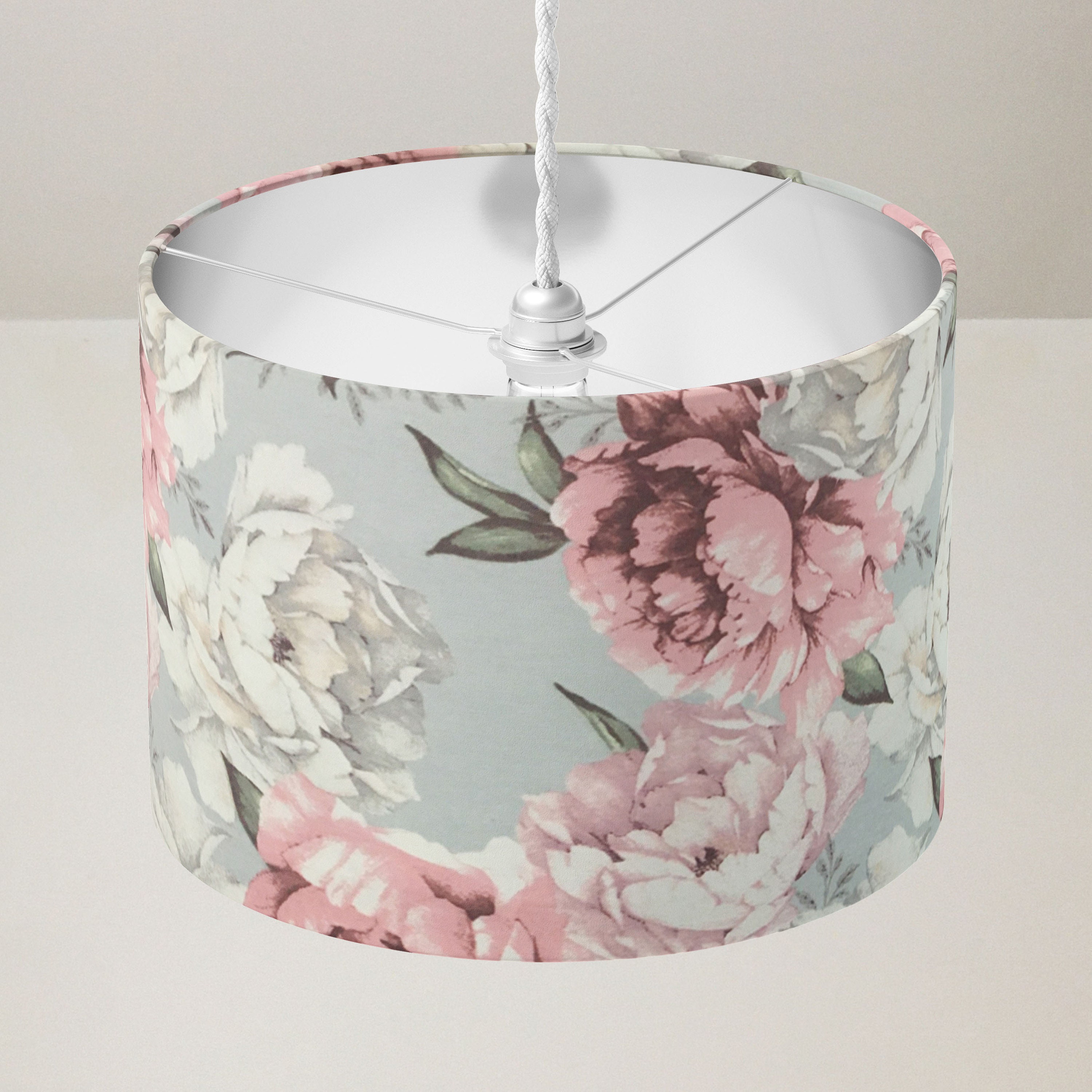 Pink and grey sale lampshade