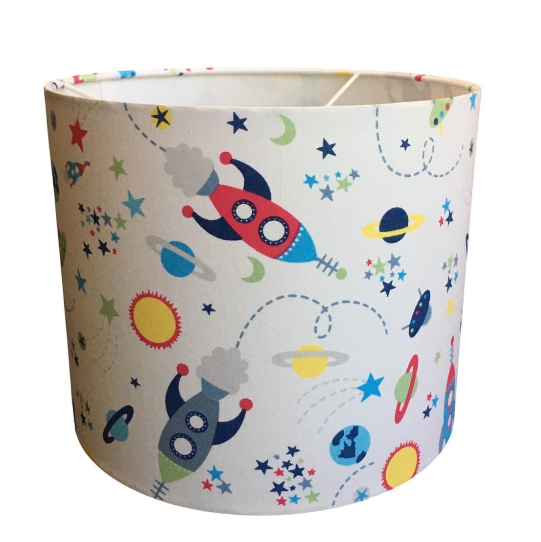 Space Lampshade, Planet Lamp Shade, Rocket Lampshade, Kids