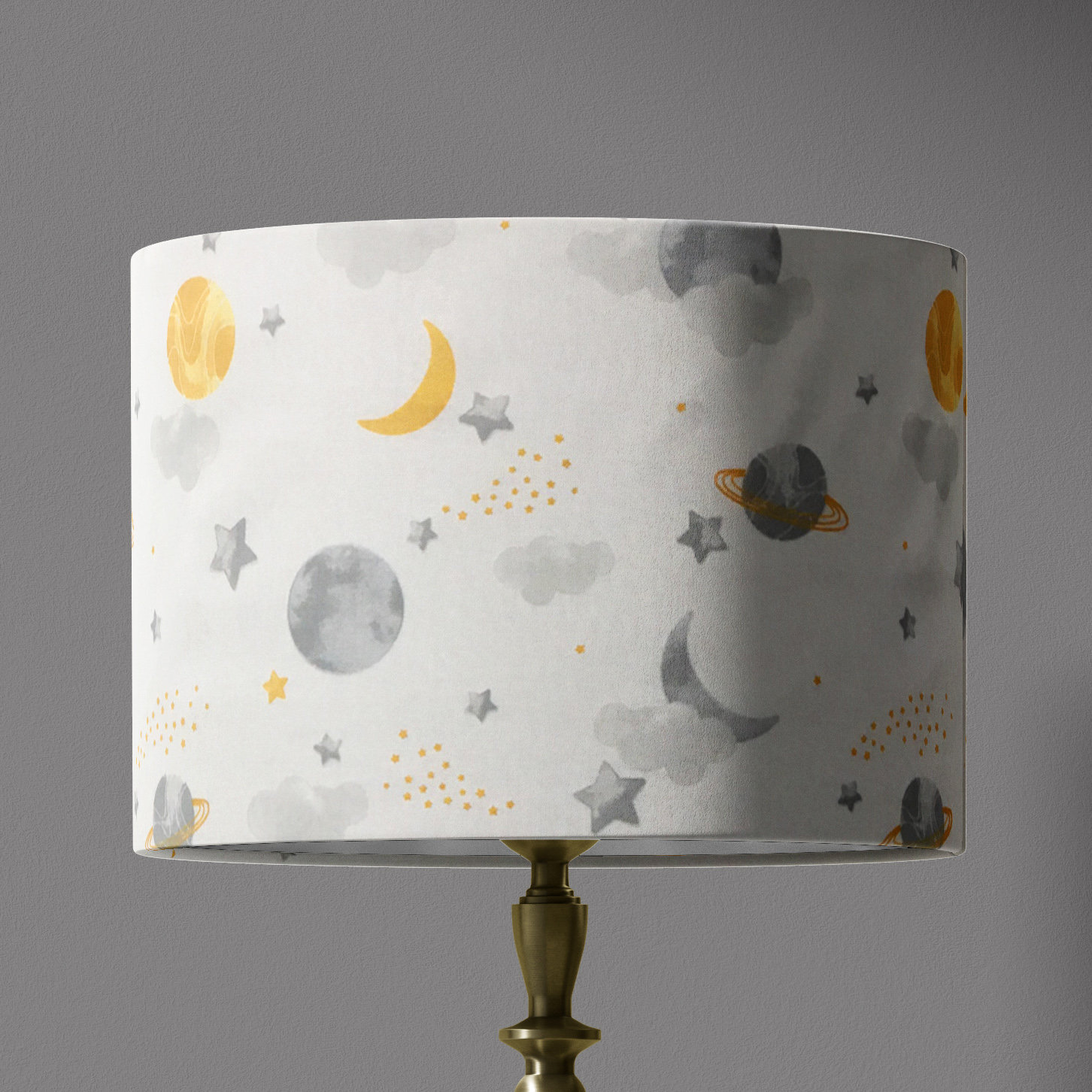 Moon and 2024 stars light shade