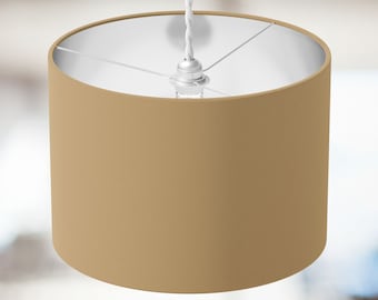 Pantalla marrón, pantalla de piedra, pantalla para lámpara de mesa, lámpara de techo colgante de pie estilo retro boho, lisa, personalizada, para recibidor, decoración, regalo