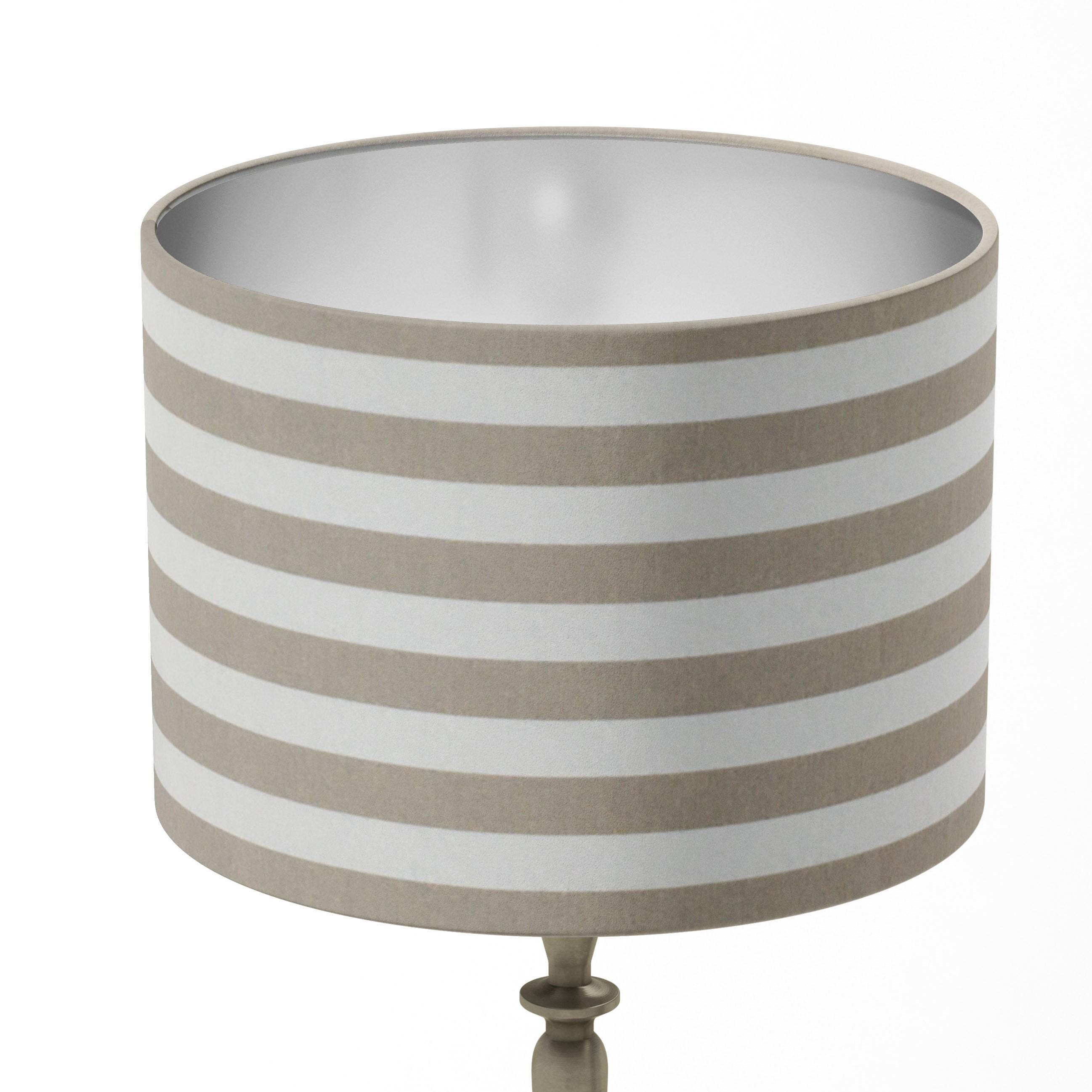 Stripe Lampshade, Beige Lamp Shade, Taupe Lampshade, Natural