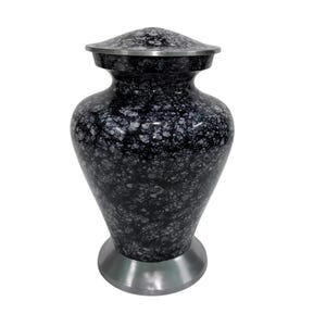 Amazing Marble Finish Metal Handmade Cremation Urn for Adult Human Ashes