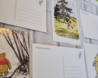 Winnie the Pooh Vintage Style Postcards, Postcard,