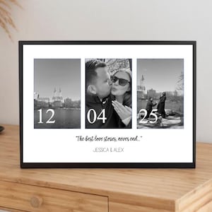 Regalo per fidanzamento, regalo per fidanzati, cornice per fidanzamento, cornice per Scrabble personalizzata fatta a mano con posizione, / regalo per sposi / matrimonio