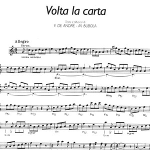 Volta la Carta – Spartito Originale in Vendita!
