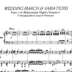 Wedding March - Mendelssohn-Liszt | Digital Sheet Music | Piano Solo PDF