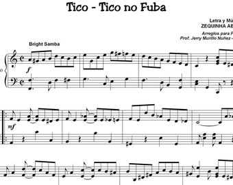 Tico-tico No Fubà, Zequinha de Abreu, piano solo sheet music