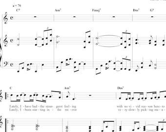 Lately Stevie Wonder bladmuziek met songteksten