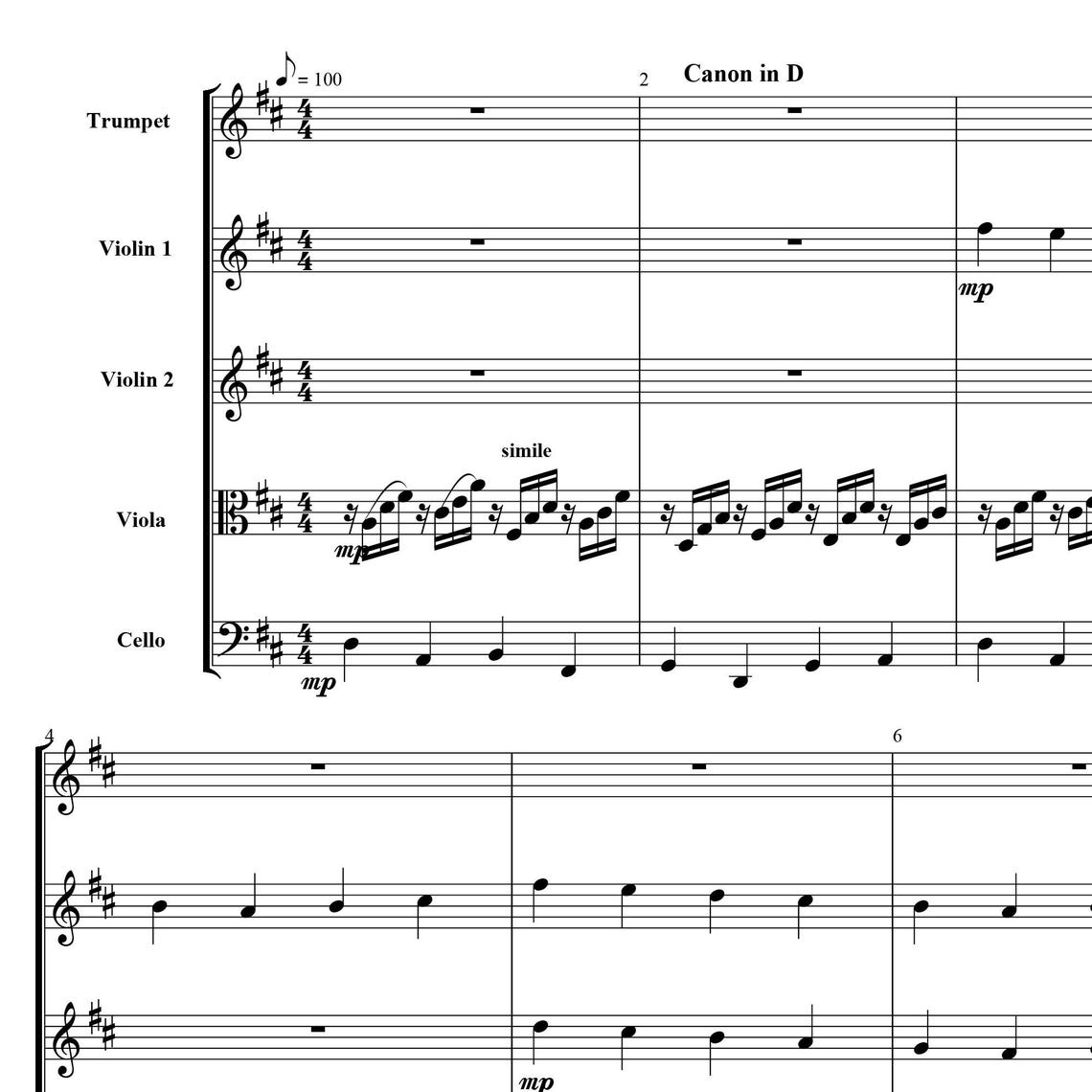 Canon in D Piano Sheet Music - Etsy