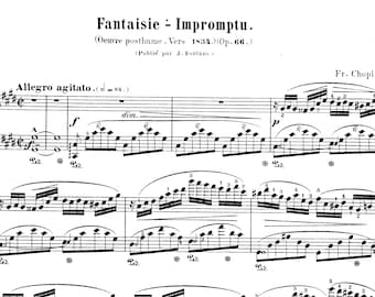 Chopins Fantaisie-Impromptu Op. 66 – instant PDF-pianobladmuziek