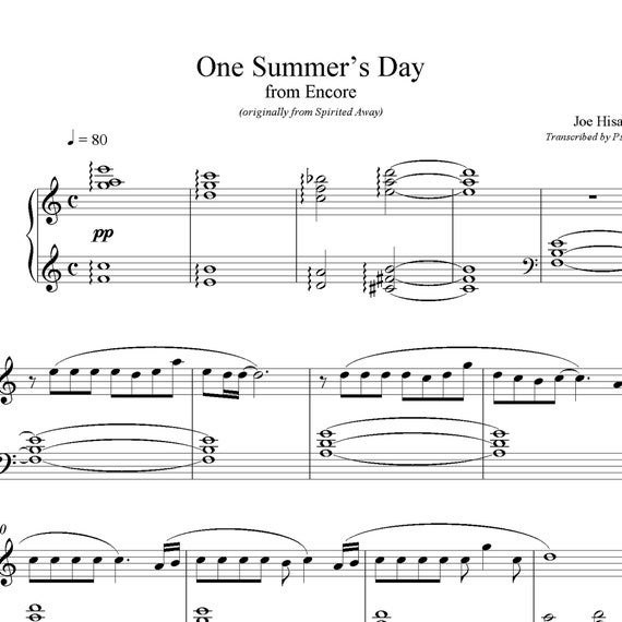Partitions Piano Anime - Recueil De Chansons Célèbres Pour Piano Solo (One Summer's Day, Merry Go Round Of Life, Etc.)